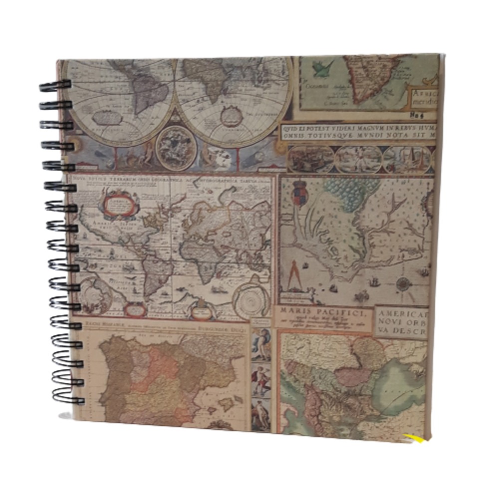 Libro en blanco cuadrado Mapas