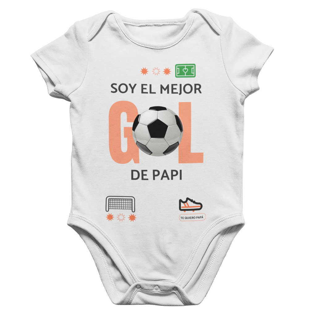 Body bebé "Soy el mejor gol de Papi"