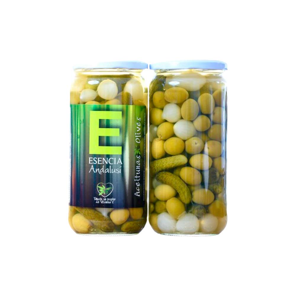 Cocktail de Aceitunas y Encurtidos Sabor Anchoa 700 g