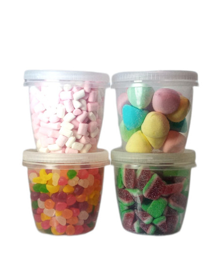 Envase redondo de 750 ml con tapa a rosca - 6 unidades