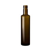miniatura Botella de vidrio Dorica Negra 500 ml Tapón Plástico - Caja 12 unidades