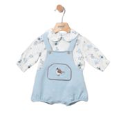 miniatura Peto pajaritos celeste