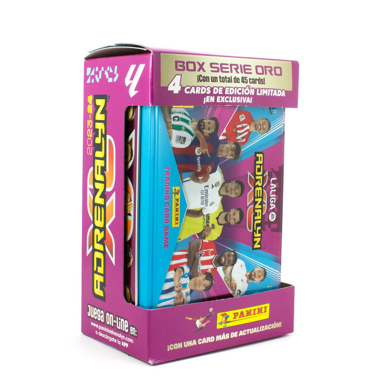 Tin Box lata grande Adrenalyn XL 2023 2024 con 45 cartas