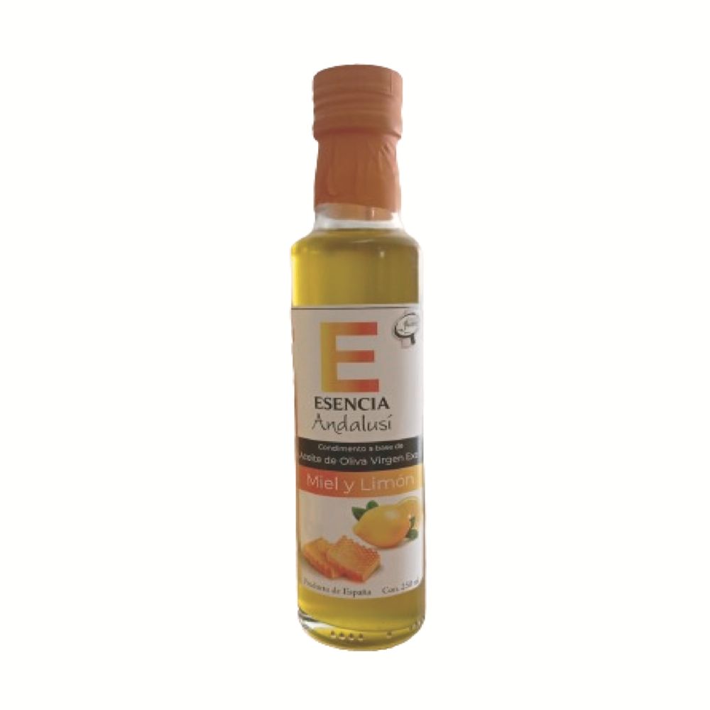 Esencia Andalusí Aceite de Oliva Virgen Extra Aromatizado con Limón y Miel 250 ml