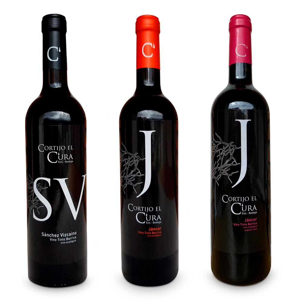 Vino barrica Cortijo El Cura - Pack 3 botellas