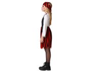 miniatura Disfraz Pirata rojo negro infantil 2