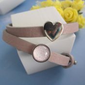 miniatura Pulseras cuero con adornos