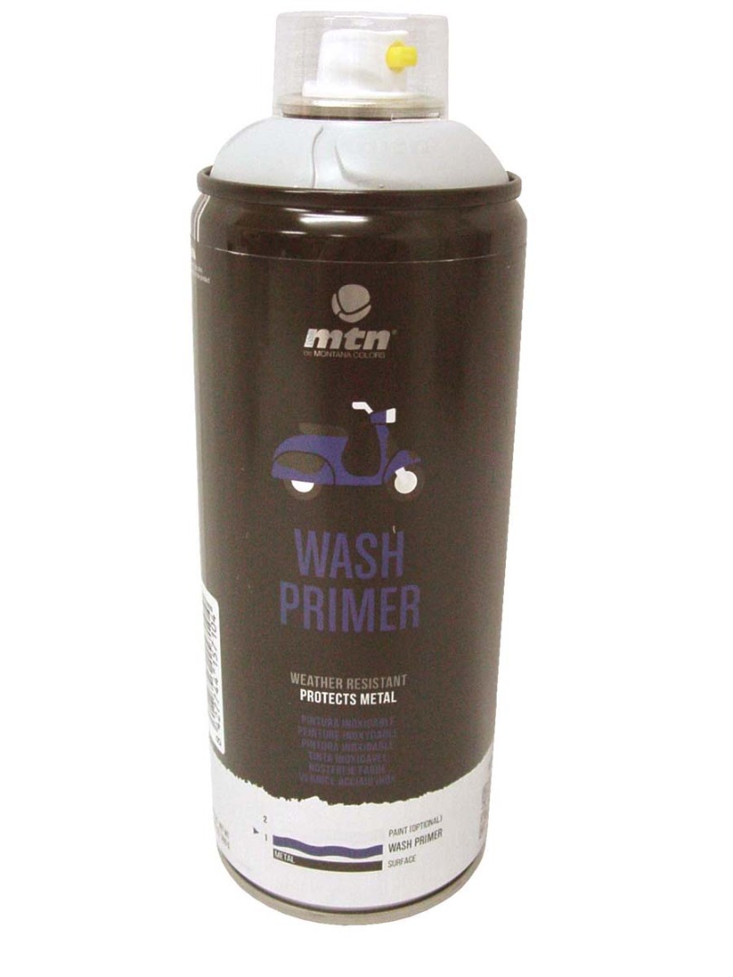 BOTE SPRAY PINTURA MONTANA COLORS FOSFATANTE WASH PRIMER METAL PLASTICO