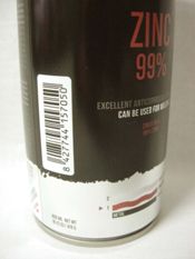 miniatura BOTE SPRAY ZINC PURO 99% EVITA CORROSION OXIDO METAL ACERO