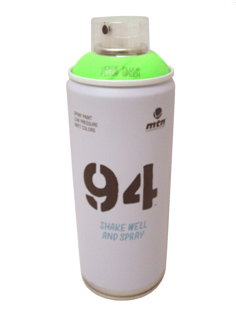 BOTE SPRAY PINTURA GRAFITTI MTN 94 MONTANA COLORS VERDE FLUORESCENTE