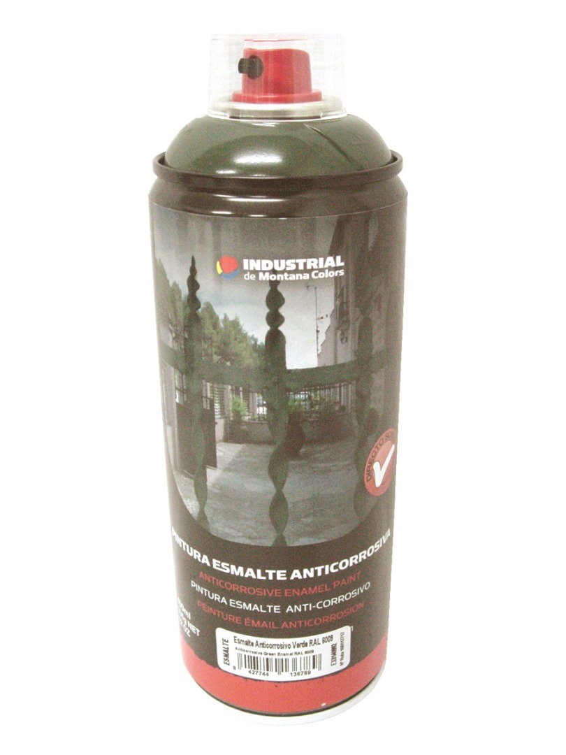 BOTE SPRAY PINTURA MONTANA COLOR ESMALTE ANTICORROSIVO OXIDO FORJA VERDE