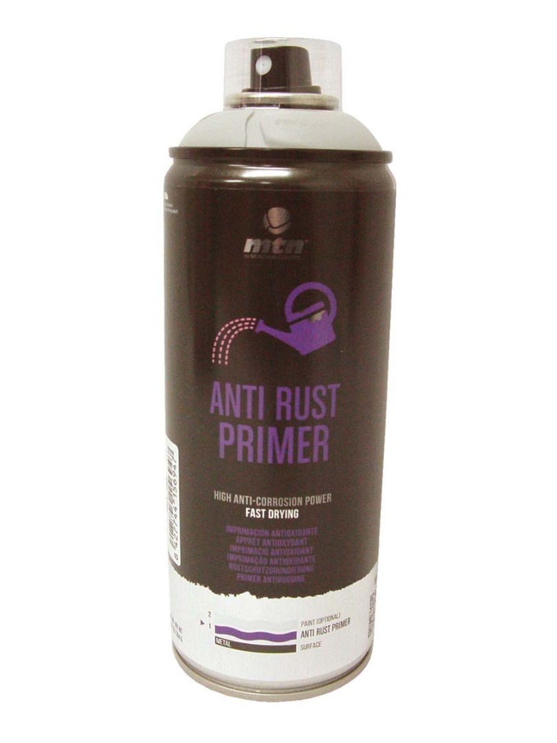 BOTE SPRAY PINTURA MONTANA COLORS IMPRIMACION ANTIOXIDANTE GRIS