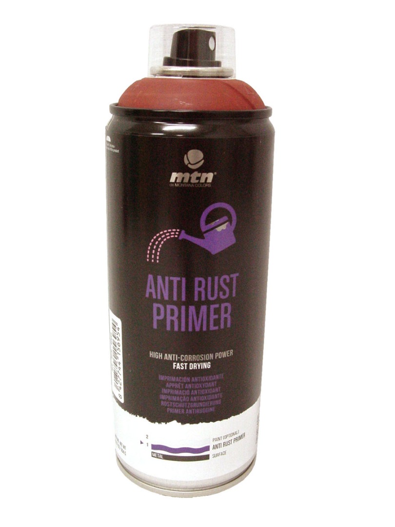 BOTE SPRAY PINTURA MONTANA COLORS IMPRIMACION ANTIOXIDANTE ROJO