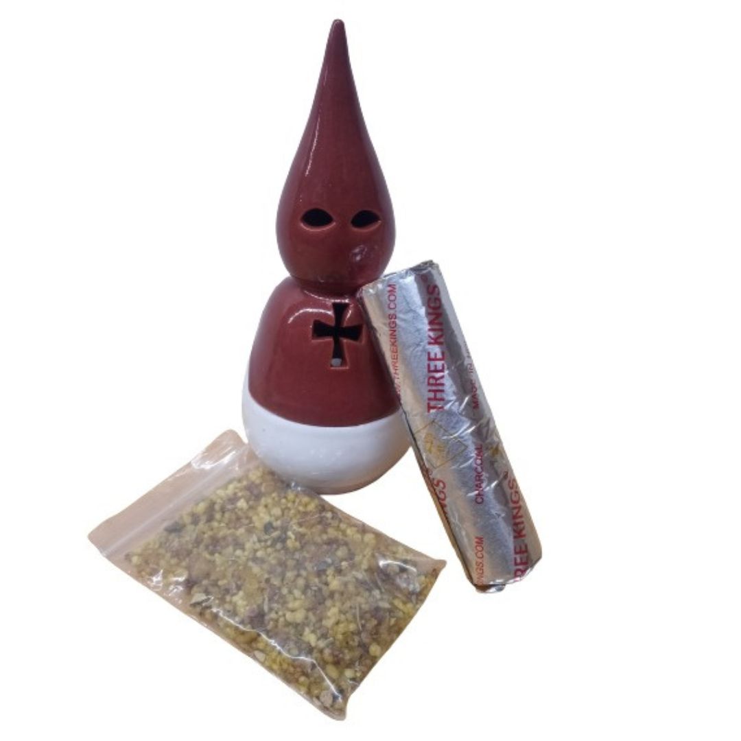 Inciensario Penitente barro lacado