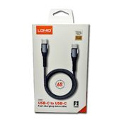 miniatura Cable usb-c to usb-c, 65W carga rápida, como laptops, tabletas y teléfonos inteligentes.