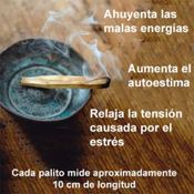 miniatura Palo Santo para Quemar Incienso Natural - Palo Santo 100gr Madera Sagrada Corte Artesanal + Pulsera 