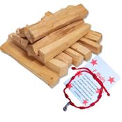 miniatura Palo Santo para Quemar Incienso Natural - Palo Santo 100gr Madera Sagrada Corte Artesanal + Pulsera 