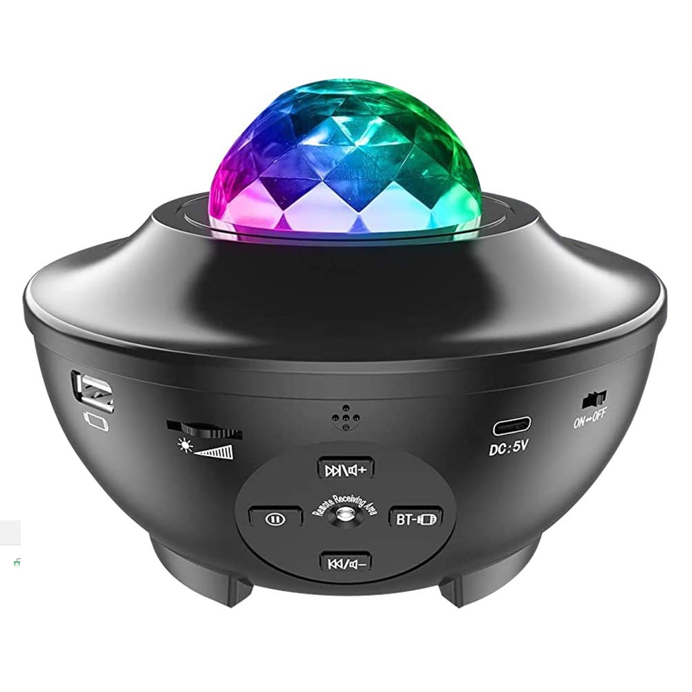 Klack Proyector Estrellas LED con Control Remoto y Altavoz Bluetooth