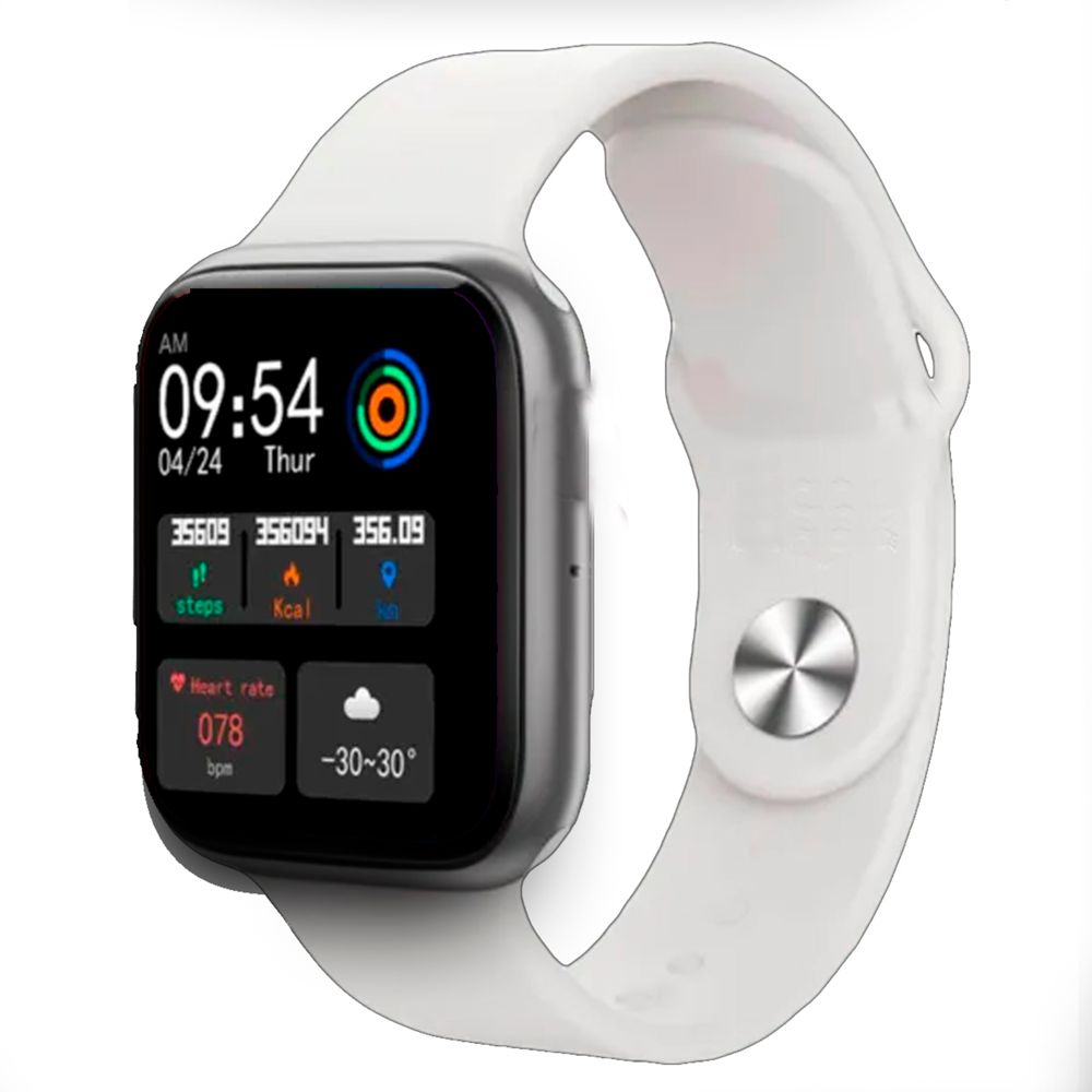 Klack Smartwatch Reloj Inteligente Deportivo Fitness Hombre Mujer Blanco KLACK