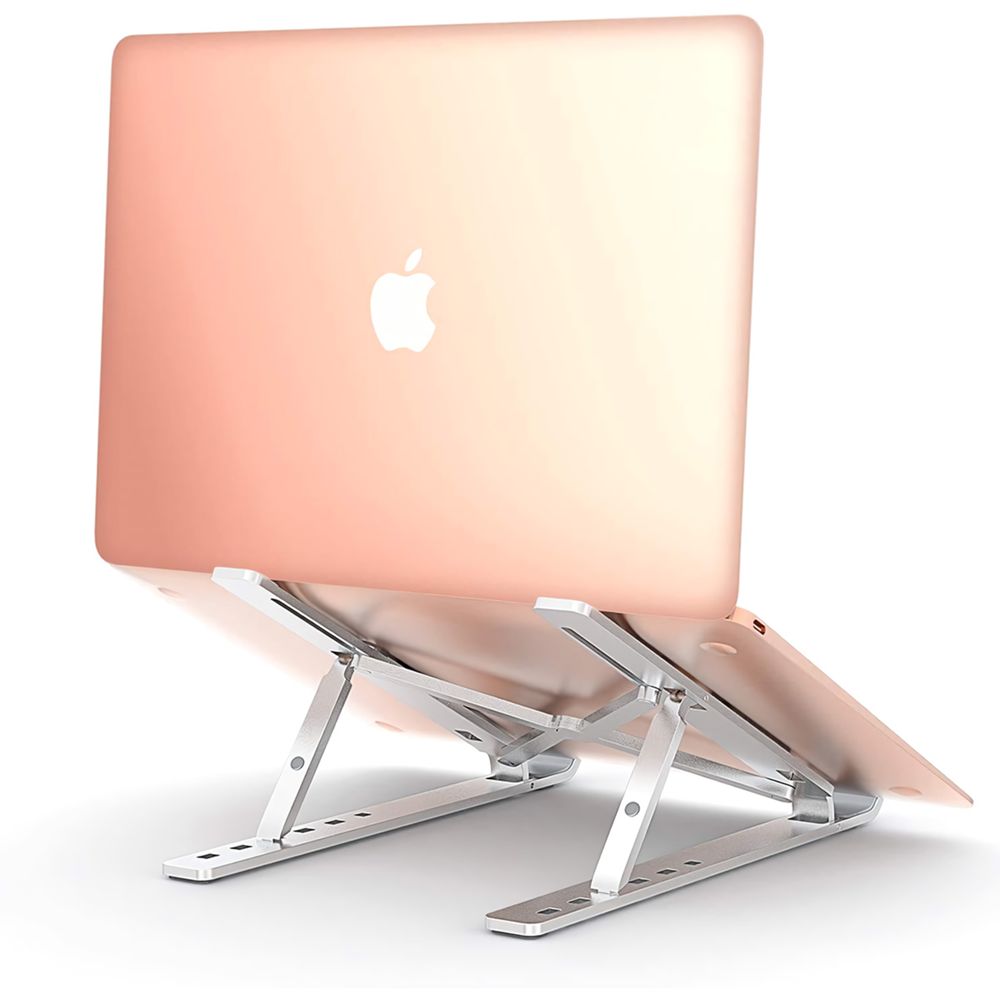 Klack Soporte Ajustable para ordenador Portatil ó Tablet, Atril de aluminio, refrigerante