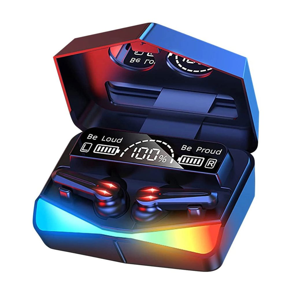 Klack Auriculares inalámbricos Gaming True Wireless con reducción de ruido y estuche de carga inalámbrico
