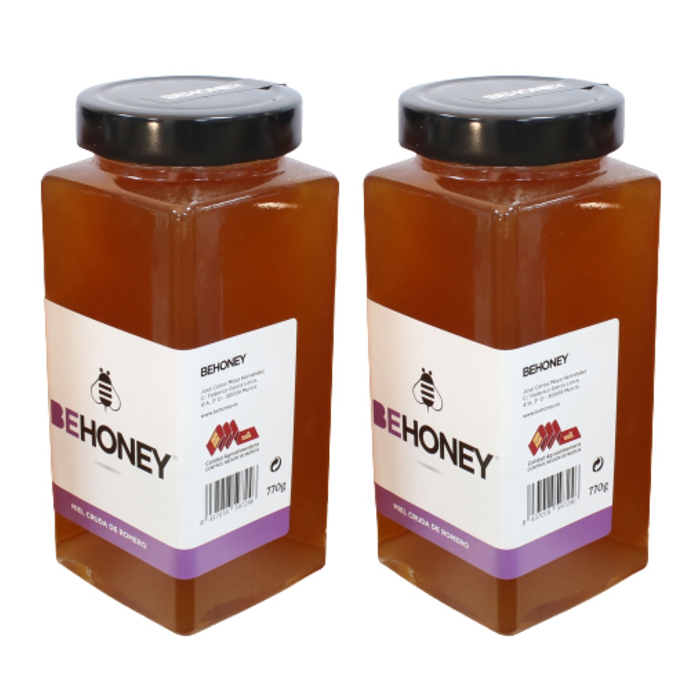 Pack de Miel Cruda de Romero - 2 Tarros de 770g