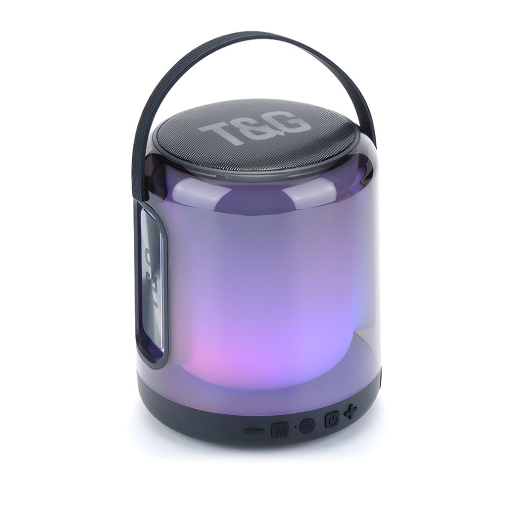 Klack Altavoz Bluetooth TG376 RGB - Conexión estable, 360 grados de luz LED, reproducción TWS y tamaño compacto