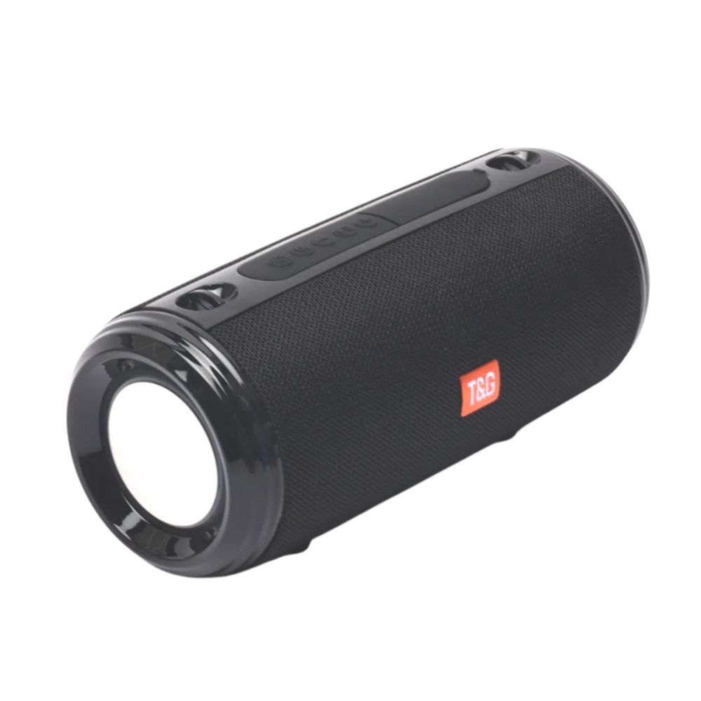 Klack Altavoz Bluetooth 5,0 portatil con soporte manos libres y luces led 537 - Negro