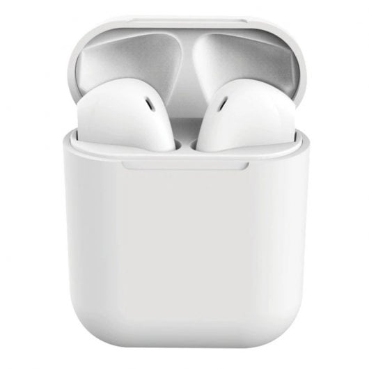 Klack Inpods 12 TWS - Compatible todos teléfonos y dispositivos Bluetooth - Blanco