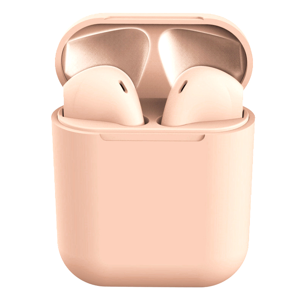 Klack Inpods 12 TWS - Compatible todos teléfonos y dispositivos Bluetooth - Rosa