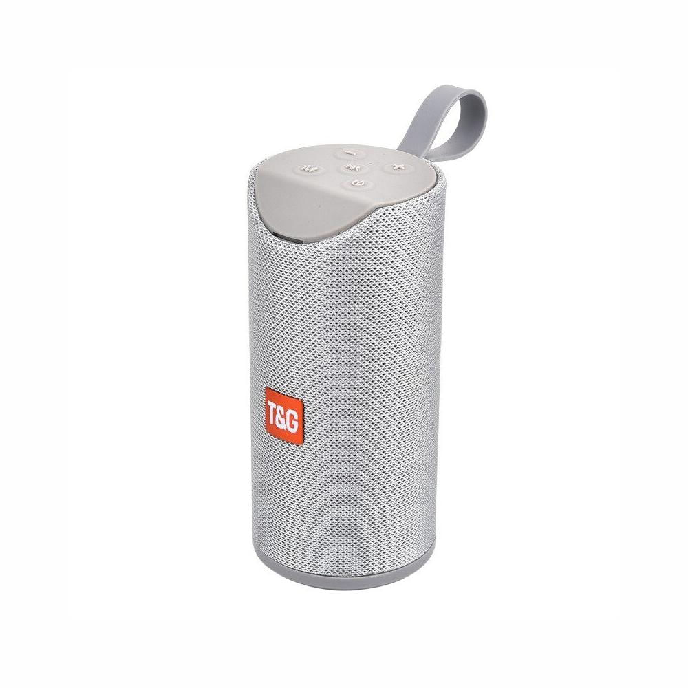 Klack Altavoz Bluetooth inalámbrico Portátil T&G 113A Compatible todos teléfonos y dispositivos Bluetooth - Gris