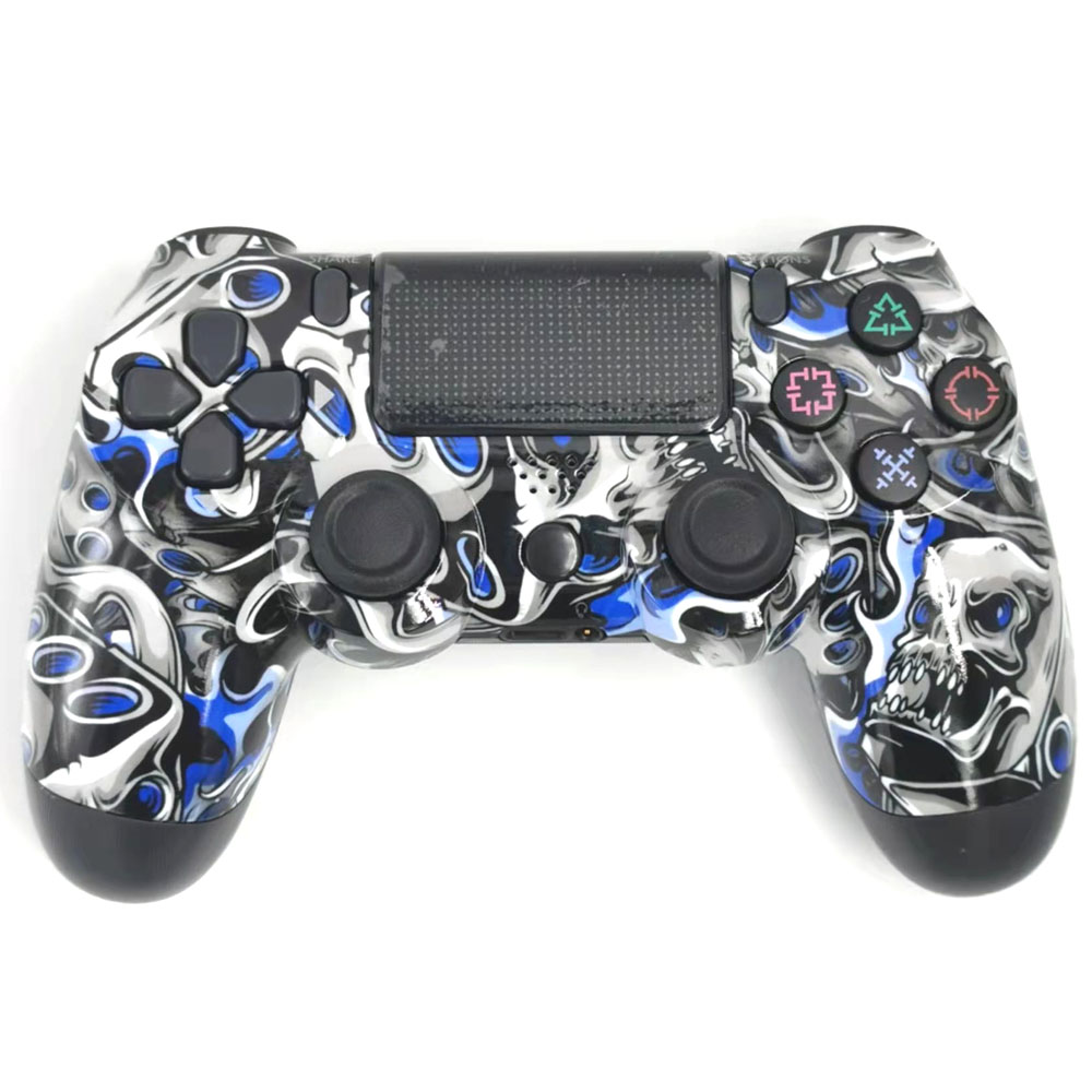 Klack Mando P4 CALAVERA NEGRA/AZUL compatible con PS4 Play Station 4