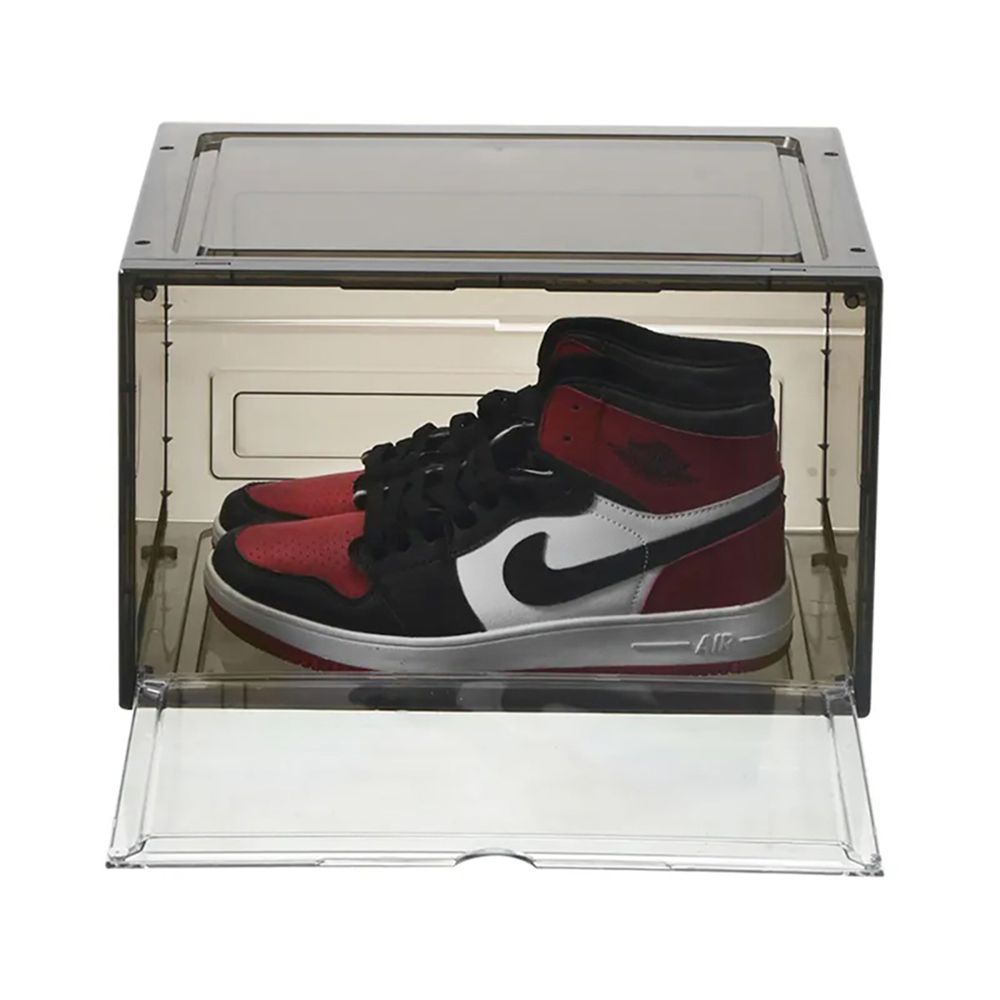 Klack Zapatero organizador pongotodo Klack traslucido apilable pack de 4 unidades