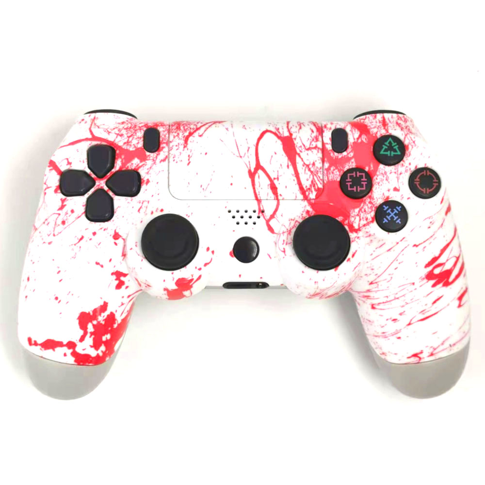 Klack Mando P4 BLANCO/ROJO compatible con PS4 Play Station 4