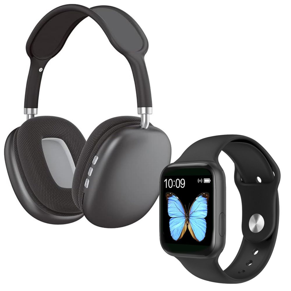 Klack PACK SmartWatch Klack con Auriculares De Diadema Klack Bluetooth - Negro