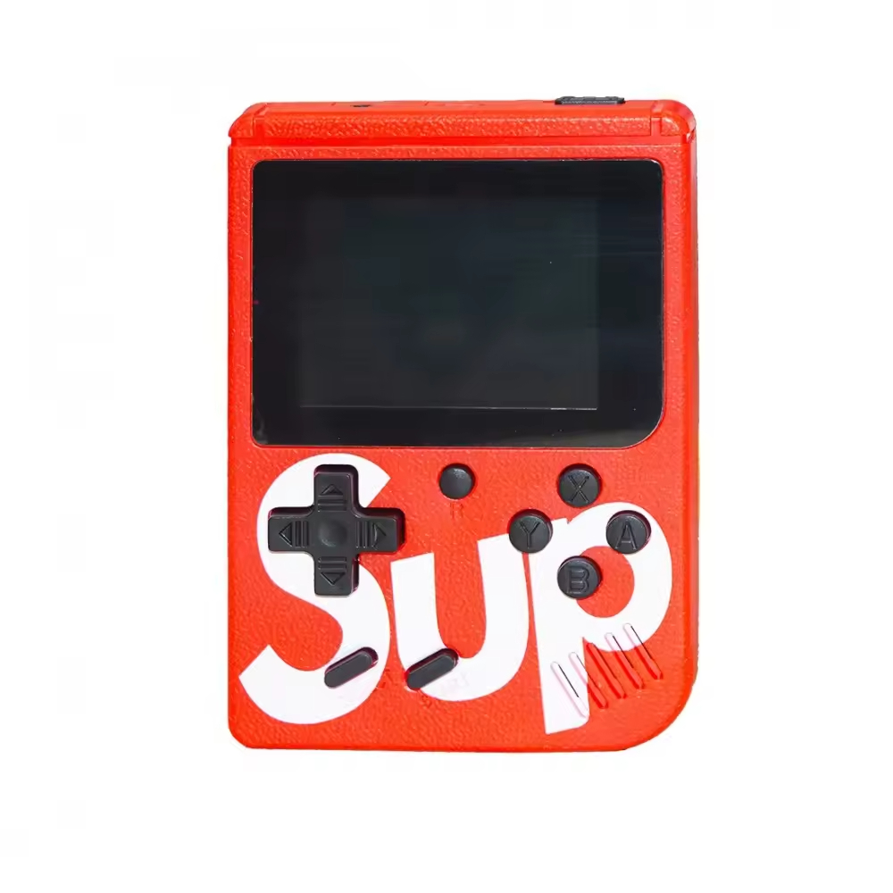 Klack Mini Consola de videojuegos Retro K-SUP GameBox (Funciona portatil y conectada a TV) - Rojo