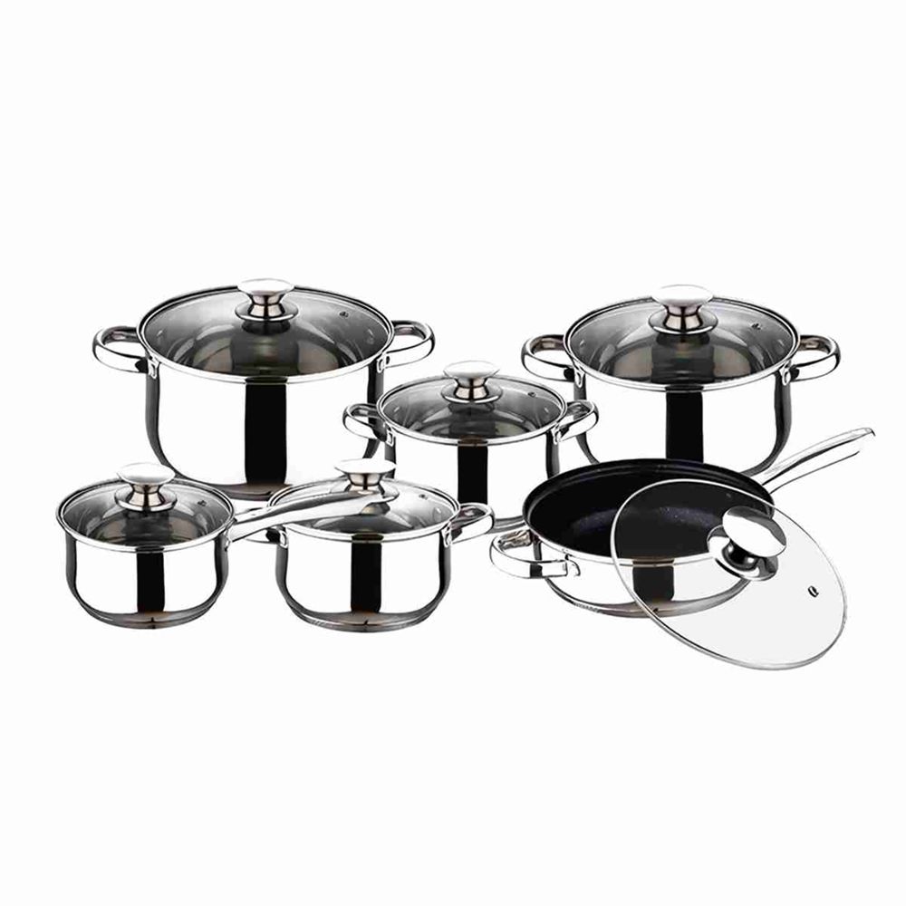 Klack Bateria De Cocina, Juego De Ollas de 12 piezas Piezas Klack Induccion Gas Vitro