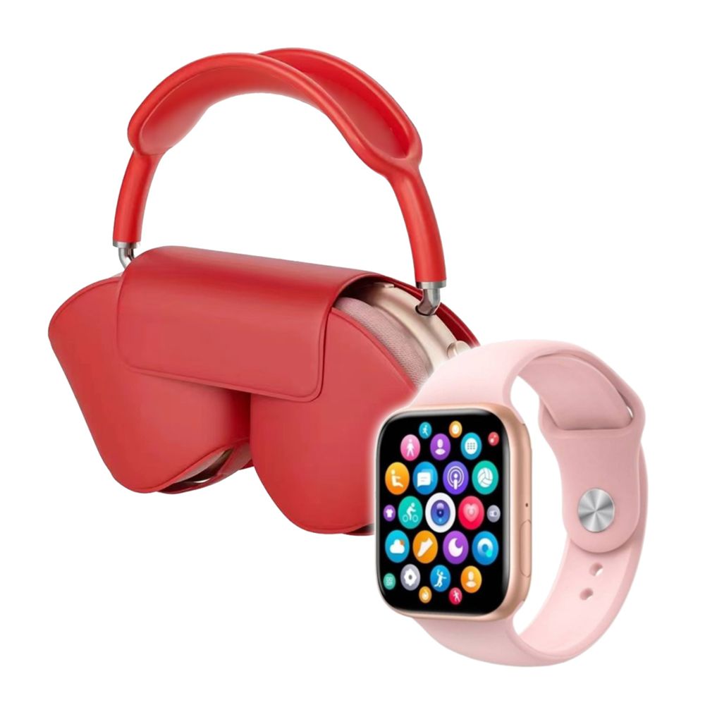 Klack Pack De Luxe Klack Watch 9 Max Smartwatch y Auriculares Bluetooth De Diadema Klack PRO - Rosa
