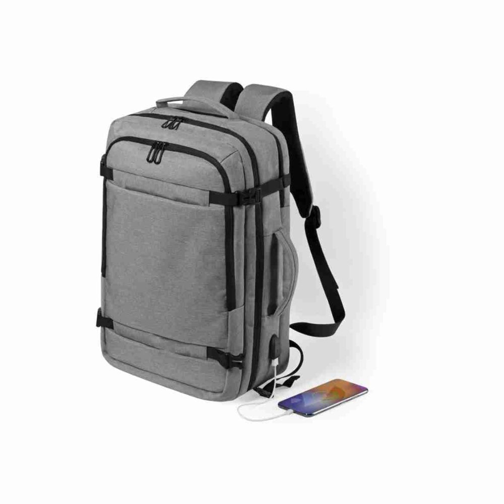Klack Mochila porta documentos Klack con bolsillo antirrobo y conexión USB