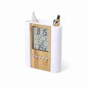 miniatura reloj multifunción Klack con porta lápices integrado