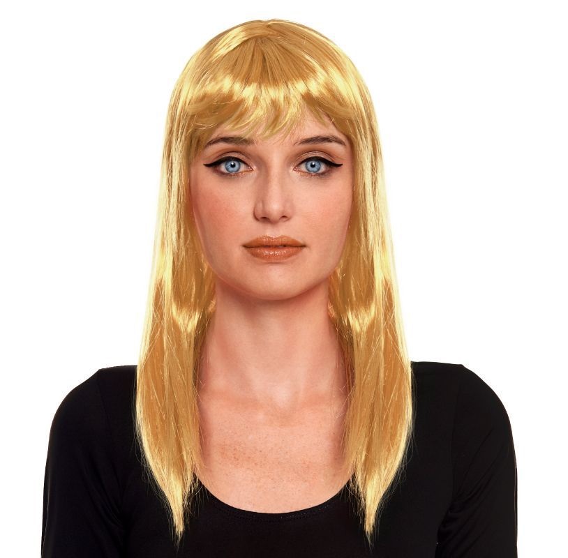 Peluca lisa rubia 1