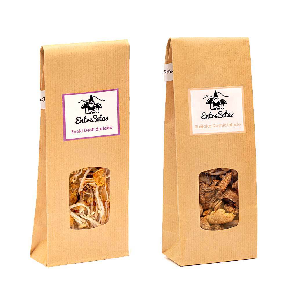 Shiitake y Enoki deshidratado