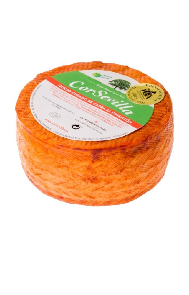 Queso curado de cabra al pimentón – Queso entero 700 g 1