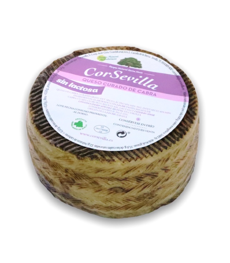 Queso curado de cabra Sin Lactosa 700g