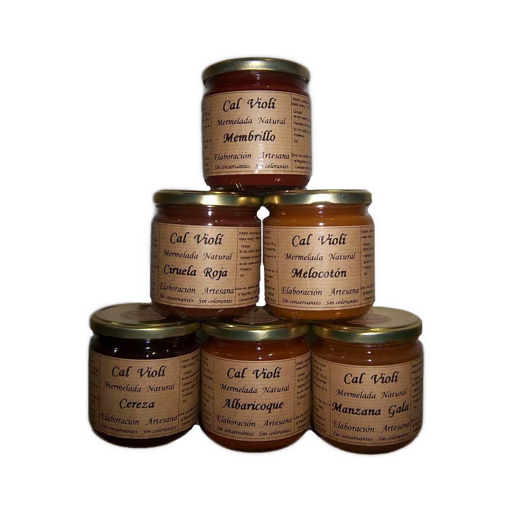 Pack tarros de mermeladas - 6x340 ml