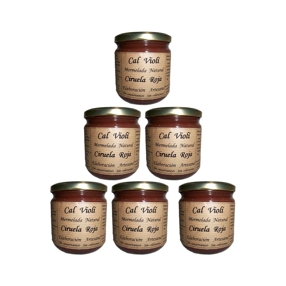Pack mermelada de ciruela roja - 6x340 ml