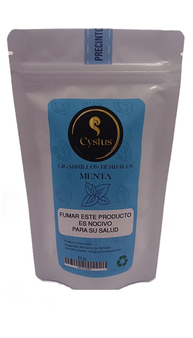 Picadura para liar cigarrillos herbales Sabor menta 30g
