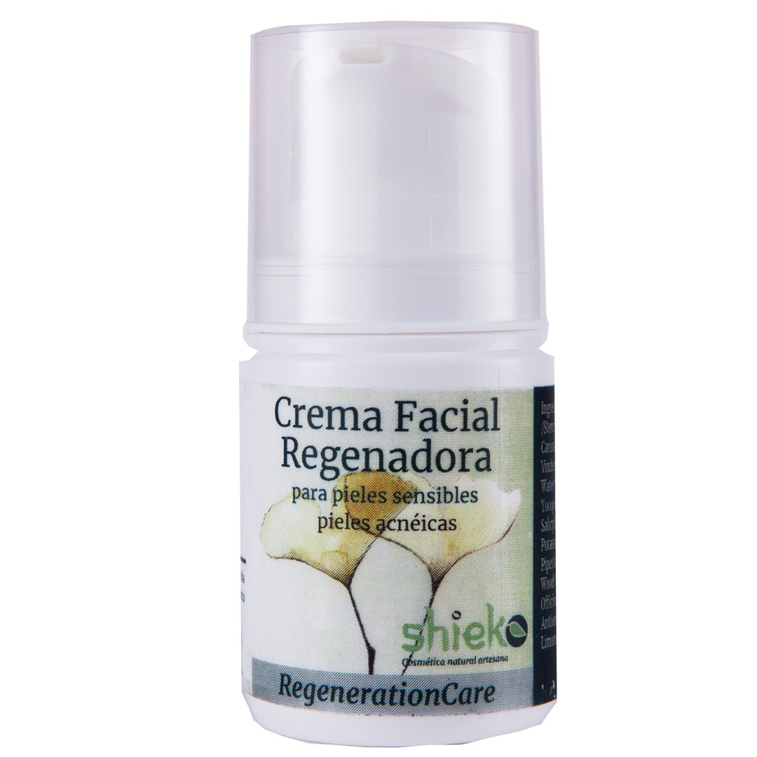 Crema facial regeneradora pieles sensibles Bio - pieles acneicas - 50 ml