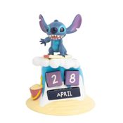 miniatura Calendario Perpetuo Figura 3D Disney Stitch Surfeando