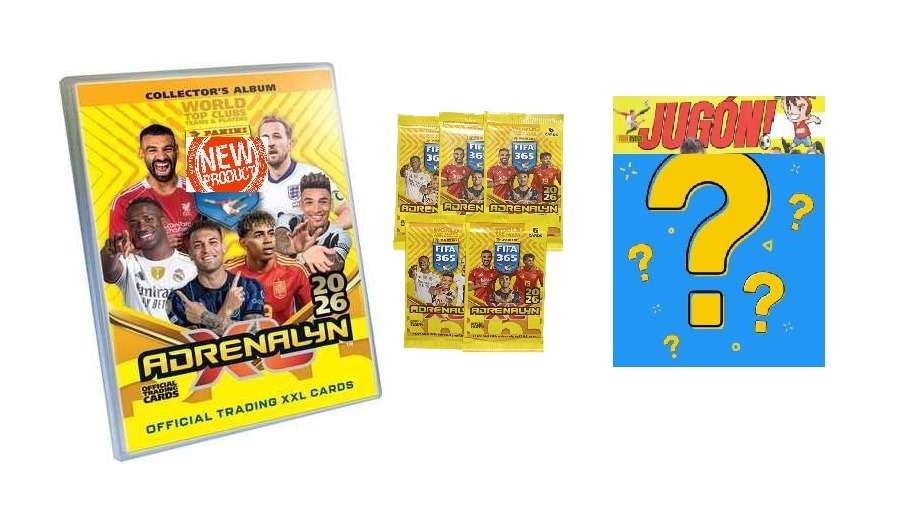 Archivador FIFA 365 2026 + 5 sobres + Revista Jugón Aleatoria Panini